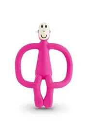 Matchstick Monkey Teething Toy And Gel Applicator Pink