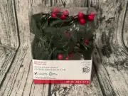 Red Berry & Green Leaf LED Crafting Lights by Ashland