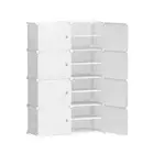 Artiss Shoe Cabinet DIY Storage Cube Shoe Box White Portable Organiser Stand New