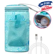 Baby Bottle Warmer Pouch Travel Heater Thermostat USB Bag Feeding Milk Portable