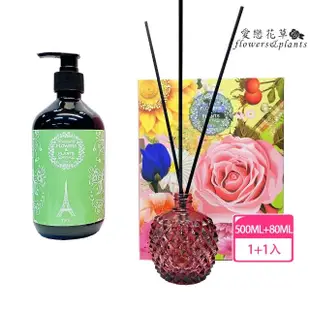 【愛戀花草】綠茶護膚除臭寵物沐浴乳500ML+水竹精油擴香組80ML(買一組送一組)