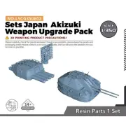 1/350 Model Super Detail Up Sets Japan Akizuki Weapon Super Detail Up Pack