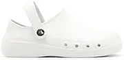 [earthinglife] Grounding Clogs with Adjustable Strap Super Soft Graphene Enhanced Rubber Grounding Footwear for Men Women, White, 5/6 US