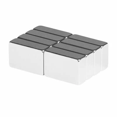 3/4 x 1/2 x 1/4 Inch Neodymium Rare Earth Block Magnets N52 (8 Pack)