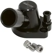 Aeroflow AF64-2091BLK Thermostat Housing Black W/Heater Swivel Fits 253 308 Holden