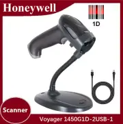 Honeywell Voyager 1450G Handheld 1D Barcode Scanner w/ Stand & USB Cable