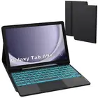 for Galaxy Tab A9+ 11 inch Case with Keyboard - 7 Color Backlit Detachable Ta...