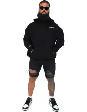 [Clubman] Monochrome Hoodie in Black