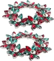 [FOMIYES] Sparkly Rhinestone Shoe Clips Decorative Crystal Shoe Clips for Women to Enhance Outfits Hats and Bags
