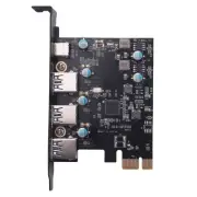 PCI-E to USB3.0+Type C Expansion Card (PCIe Card)3 Ports with Superspeed4657
