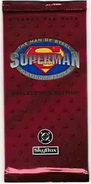 1994 Skybox Superman The Man of Steel Platinum Series Super Size Pack - Factory
