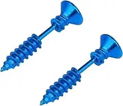 [OATIPHO] Pair Screw Ear Helix Earring Men Earring Earrings Goth Earrings Screw Earrings for Men Mens Earings Earrings for Women Studs Earrings for Men Hoop Mens Earrings Blue