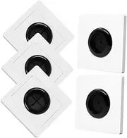 KONTONTY Wall Cable Management Kit 5pcs Cable Cover for Tv Speaker Wall Outlet Cover