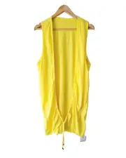 *New* METALICUS Yellow String Me Along Stretchy Vest Top SIZE SMALL / MEDIUM S/M