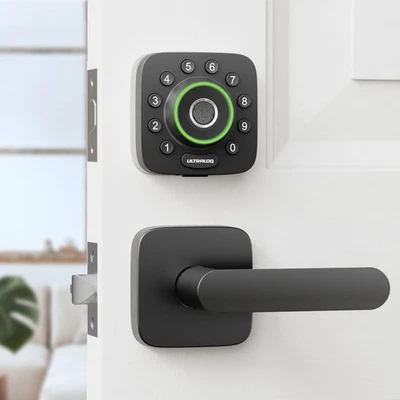 Smart Locks for Front Door - U-Bolt Pro WiFi Smart Door Lock with Handle Set ...