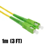 1M 3FT SC/APC to SC/APC Fiber Optic Simplex Single mode OFNR Optical Patch Cable
