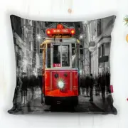 CLEARENCE SALE- 2 Piece Decorative Pillow Case 18"x18" Old Time istanbul Theme