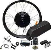 TDR Electric Fat Tyre Rear Wheel Ebike Kit 52V 2000W 26x4.0 Rim Motor 20AH Battery LCD Display PAS Sensor Shimano Freewheel 170mm Width
