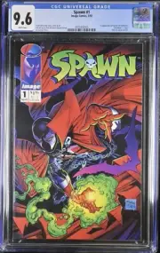 Spawn #1 CGC 9.6 White Pages 1st Appearance Todd McFarlane Image 1992