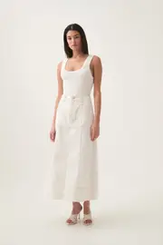 Emilie Denim Midi Skirt
