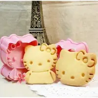 在飛比找蝦皮購物優惠-Hello Kitty立體餅乾模曲奇模飯糰模便當模烘培模2件