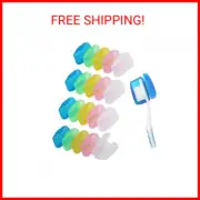V-TOP 20 Pack Travel Toothbrush Head Covers, Portable Toothbrush Pod Caps Case P