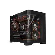1st Player UV6 M-ATX ITX PC Gaming Case - Black