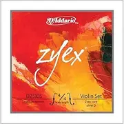 D'Addario Zyex Violin String Set, 4/4 Scale, Silver D Medium Tension