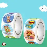 Sticker Kids Reward Sticker Yellow Red Labels Happy Smile Face Sticker Kids Toys