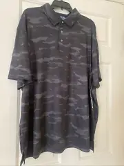 Ben Hogan Performance S/S Polo Size XL 46-48 Chateau Asphalt Stretch, UPF15