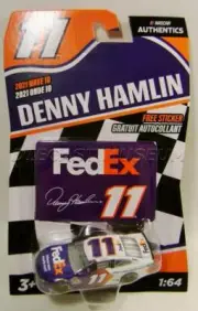 DENNY HAMLIN #11 FEDEX WAVE 10 NASCAR AUTHENTICS DIECAST 2021