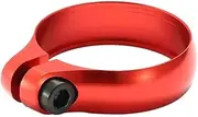 Bike Seat Post Clamp Road Bicycle Seat Post Clamp Super Light Titanium Alloy Saddle MTB Bike For 27.2/31.8/31.6/34.9mm Seatpost Clamps Seat Clamp(Red)
