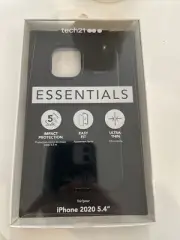 TECH21 Essentials iPhone 12 Mini 5.4 2020 Black Case 5ft Drop Tested Ultra Thin