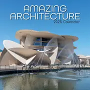2025 Calendar Amazing Architecture 16-Month Square Wall Gifted Stationery GSC24896