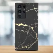 Samsung Galaxy S22 Ultra Case - 6.8' BLOX Black Marble - 10ft Drop Protection wi