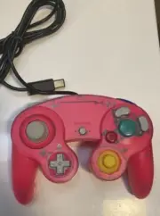 Nintendo GameCube Controller - Lava Hot Pink - Glows Pinkish/Orange In The Dark