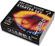 Silver Starter Set Silver Clay 10g with Recipe, DVD, Tools, Silver Clay 5g Increase Japan Import with Kanji Love Sticker