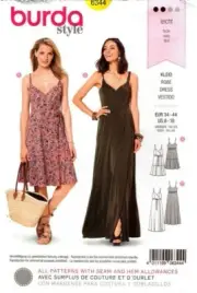 Burda Sewing Pattern 6344 Burda Style Womens Dress Size 8-18 NEW