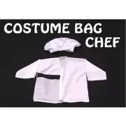 CHEF COSTUME BAG - A BLACK EMPTY BAG CHANGES INTO A CHEF'S COSTUME MAGIC TRICK