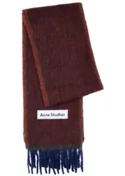 Acne Studios Vally Alpaca-blend Scarf - Burgundy One Size