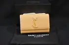 YSL Saint Laurent Medium Kate Pebbled Calfskin Shoulder Bag in Dark Hummus