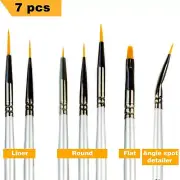 Best Model Miniature Paint Brushes - Small Detail Paint Brush Set - 7 pcs micro