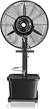 Outdoor Pedestal Cooling Fan,Patio Misting Fans,Oscillation Mister 3 Speeds,Pedestal Misters For Cooling,11 Gallon Tank, Commercial Outside Restaurant Shop,71cm/28in,90 Degree Oscillation