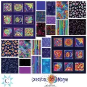 Laurel Burch***CELESTIAL MAGIC*** 20 Fat Quarters PLUS 2 Panels