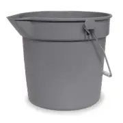 Tough Guy Bucket,3 1/2 gal,Gray 1ELK1 Tough Guy 1ELK1 190735687628 Plastic Gray