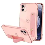 Compatible with Case for Women Girls, Bling Luxury Plated Bumper iPhone 11 Pink