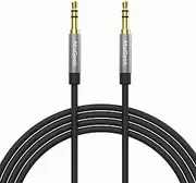 3.5mm Audio Aux Cable, Male to Male Auxiliary Cable for Car, Home Stereo, iPhone, Smartphone, iPod, iPad or Any Audio Device with 3.5mm Aux Port [24k Gold-Plated] (1-Pack_3.0m)