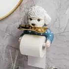 Toilet Paper Roll Holder Wall Mounted Towel Rack Towel Bar Animal Shape Resin
