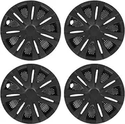 4PCS 13in Wheel Hub Cap Matte Black Snap On Long Lasting Use Replacement for Panda
