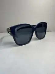 Authentic Balenciaga Blue/Silver/59-13-145 Women's Sunglasses BB0135SA (V3K12)